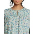 thumbnail image 4 of Time and Tru Women’s Smocked Top with Long Sleeves, Sizes XS-XXXL, 4 of 7