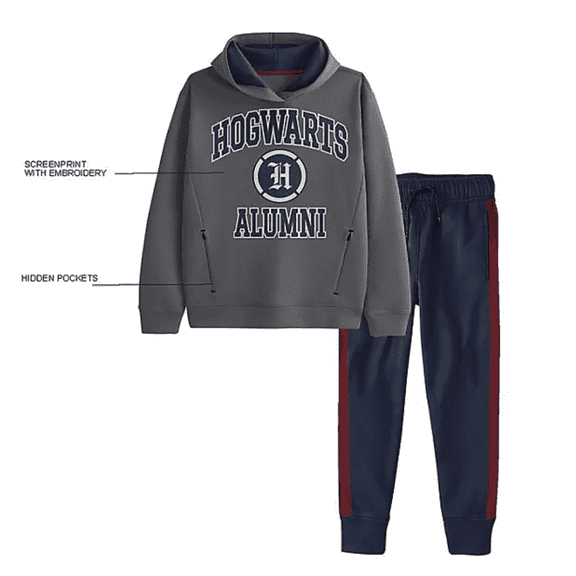 Hogwarts Boys Zip Hoodie with Joggers 2-piece set - Small