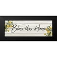 thumbnail image 2 of Kimberly, Allen 14x7 Black Modern Framed Museum Art Print Titled - Bless this Home, 2 of 5