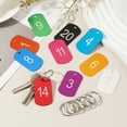thumbnail image 4 of Uxcell 10PCS Number Tags 1-10, Number Key Tags Aluminum Numbered Keychain Metal Rectangle with Key Rings for Organizer Field Sales Hangers Clothes Labels ID, Silver, 4 of 6