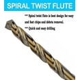 thumbnail image 3 of Cobalt Drill Bit 20Pcs 7/32 in. HSS Co M35 Jobber Length Twist Drill Steel Metal, 3 of 6