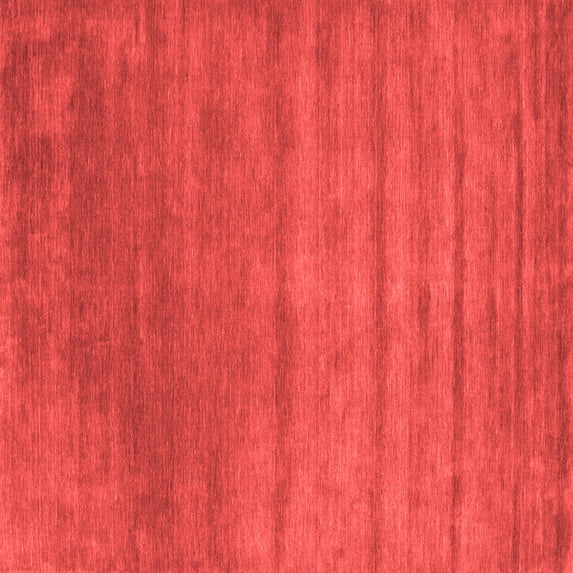 Ahgly Company Indoor Square Abstract Red Contemporary Area Rugs, 5' Square