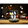 thumbnail image 2 of Vintage Wind-Up Gramophone Collectible Crystal Sculpture, 2 of 6