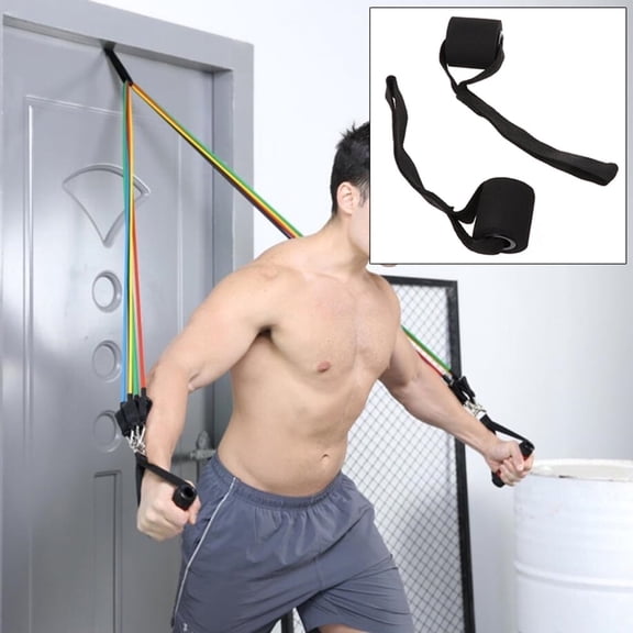 BESTSKY Home Fitness Elastic Exercise Training Strap Resistance Band Over Door Anchor