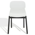 thumbnail image 4 of SAFAVIEH Couture Abbie Classic PP Solid Dining Side Chair, White/Black (Set of 2), 4 of 14