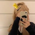 thumbnail image 3 of Mightlink 5Pcs Girl Hair Pins Cute Cartoon 3D Little Yellow Chicken Rabbit Bear Heart Shape Plush Decor Spring Hair Clips, 3 of 5