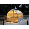 thumbnail image 2 of Exaco RIGA 7' x 7'8" x 7' Dome Greenhouse, Heavy-Duty Aluminum Frame Polycarbonate Glazing, 2 of 3