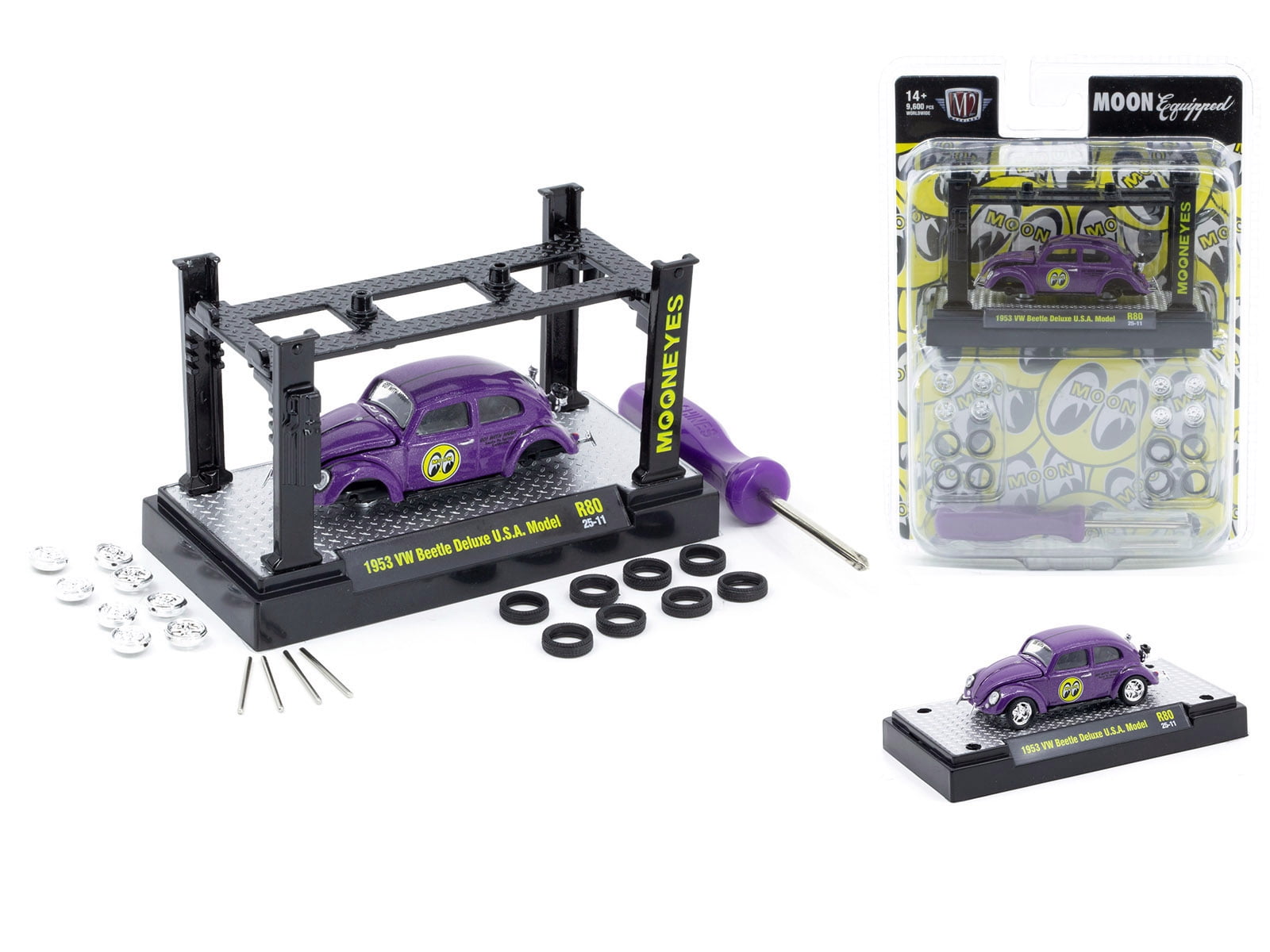 Model Kit 3 piece Car Set Release 80 Limited Edition to 9600 pieces Worldwide 1/64 Diecast Model Car by M2 Machines