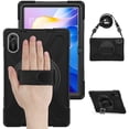thumbnail image 2 of For Xiaomi Redmi Pad 2 Case 11 inch 2025, 360 Hand Strap, Shoulder Strap, Kickstand, Rugged Drop Protection, Black, 2 of 7