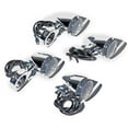 thumbnail image 5 of 4pcs 20-LED Chrome Front Rear Turn Signal Light 41mm Fork Clamp for Motorcycle Cruiser Chopper Touring Custom Bike, 5 of 5