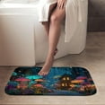 thumbnail image 4 of 1pc Magical Forest Cottage Absorbent Non-Slip Bathroom Thickened Flannel Rug Decor,Soft,Quick Drying,Suitable For Indoor/outdoor Use,Bathrooms,Bedrooms,Kitchens,Terrace,Laundry Rooms,16"x24", 4 of 9