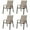 gray, variant on Costway 4PCS Patio Chair Dining Chair Garden Deck Yard W/Armrest Brown