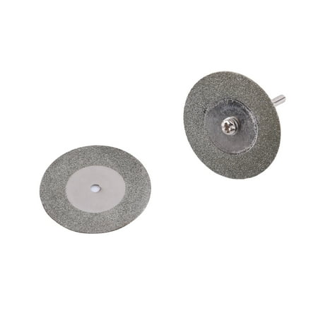 

10X Mini Diamond Saw Blade Cutting Disc Rotary Wheel Grinding + 2 Mandrel For Grinding Machine