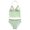 Green, variant on REDARER Girls Ribbed 2 Piece Halter Tankini Bikini Set V Neck Seashell Starfish Beaded Summer Beach Pool Bathing Swimwear,13-14 Years