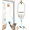 Yellow, variant on Interactive Pet Toy for Indoor Cats, Door Frame Hanging Cat Toy,Door Hanging Auto-Rebound Cat Toy, Retractable Kitten Teaser with 3 Catnip Mice