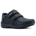 thumbnail image 4 of Zapato Escolar Yuyin Niño 100% Piel Antideslizante Velcro Negro 15.5, 4 of 6