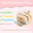 thumbnail image 3 of ‎TACYKIBD Pencil Case Large Capacity Pencil Pouch, Aesthetic Pencil Case Pouch, Cute Pencil Case Kawaii Pencil Bag, Preppy Pencil Case  Stationery Storage Bag, 3 of 6