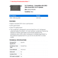 thumbnail image 2 of A/C Condenser - Compatible with 2002 - 2006 Acura RSX 2.0L 4-Cylinder 2003 2004 2005, 2 of 2