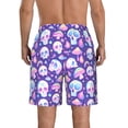 thumbnail image 3 of Yiaed Skull mushroom colorful Print Men's Swim Trunks with Lining Quick Dry Sports Shorts Beach Shorts Boardshorts-X-Large, 3 of 5