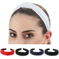 thumbnail image 3 of Welling Elastic Non-slip Women Headband Knitted Fabric Women Girl Solid Color Knotted Headband Hair Accessories, 3 of 10