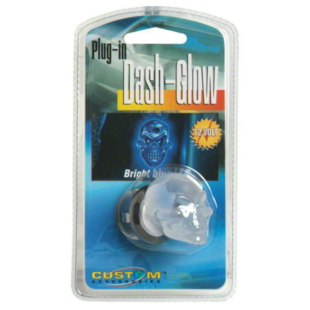 Custom Accessories 16500 Dash Glow Car Lighter Light, Skull,