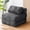 Dark Gray, variant on MOOSENG Folding Sofa Bed, Convertible Sleeper Chair Bed with Headrest & Lumbar Pillow, Foldable Floor Mattress Sofa for Living Room, Bedroom, Guest Room, Small Space