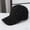 Black, variant on HuangHuanChen Womens Knit Baseball Cap with Pearl Summer Trucker Hats Breathable Adjustable Sun Hat with Visor for Outdoor Travel Knit Baseball Cap Casual Hat Pink One Size