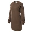 thumbnail image 3 of MixMatchy Women's Oversized Round Neck Tunic Sweatshirt with Side Pocket, 3 of 5