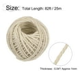 thumbnail image 2 of Uxcell 82ft Jute Twine 0.04inch 3 Ply Natural String for DIY Crafts White, 2 of 7