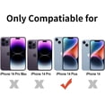thumbnail image 2 of Phone Case Compatible for iPhone 14 Plus, Clear Case Slim Cover with Colorful Aurora Reflection Insert Sheet Cute Decoration Film for Women Girls, 2 of 10