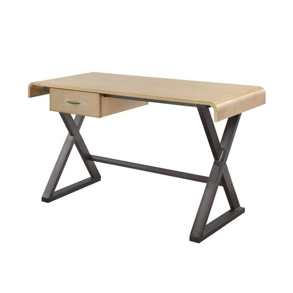 Acme Furniture Danton Desk, Gold Aluminum (92424)