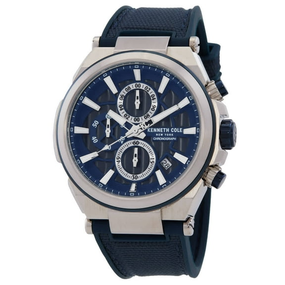 Kenneth Cole New York Chronograph Quartz Blue Dial Men's Watch KCWGO0065703