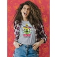 thumbnail image 2 of Cinco De Mayo Cactus Mascot Shaped T-Shirt Women -Image by Shutterstock, Female Medium, 2 of 4