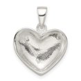 thumbnail image 4 of Sterling Silver Heart Pendant Necklace for Women with Polished Smooth Finish, Minimalist Design Symbolizing Love, Elegant Lightweight Chain for Everyday Wear or Layering, 4 of 6