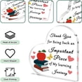 thumbnail image 4 of Heart Shaped Acrylic Teacher Appreciation Plaque 3.9X3.9 Inch Thank You for Being an Important Piece Quote Desk Sign Graduation Christmas Birthday Back to School Classroom Decor, 4 of 4