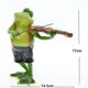 thumbnail image 4 of Figuras de rana,Estatuilla de rana al aire libre Estatua de animales de jardines de hadas,Juega estatuas de instrumentos musicales adornos de resina,Rana Escultura Maceta Paisaje BLESIY Figuras de rana, 4 of 7