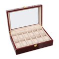 thumbnail image 2 of Caja de reloj organizador elegante caja de exhibición de joyería con para decoración del hogar 12 ranura Zulema Almacenamiento de relojes, 2 of 8