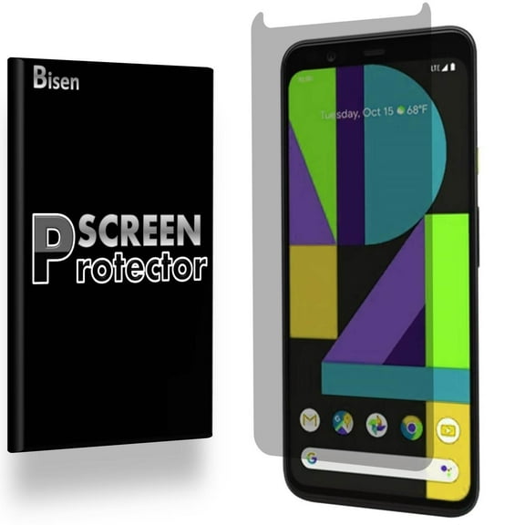 Fit Google Pixel 4 [BISEN] Privacy Anti-Spy Screen Protector, Anti-Scratch, Anti-Shock, Anti-Bubble