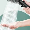 thumbnail image 2 of Cabezal de ducha de mano con función de rociado y alta presión que mejora su experiencia de ducha con 5 configuraciones, que incluyen lluvia, masaje y más para una rutina refrescante, 2 of 5