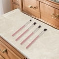 thumbnail image 5 of Unique Bargains 4 Pcs Lightweight Makeup Brush Set for Business Travel Pink Silver Tone Wooden Handle Aluminum Tube, 5 of 5