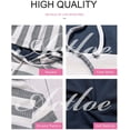 thumbnail image 5 of Women Long Sleeve Striped Color Block Casual Hoodies Loose Patchwork Pullover Sweatshirt Knit Tops, 5 of 6