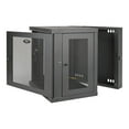 thumbnail image 2 of Tripp Lite 12U Wall Mount Rack Enclosure Server Cabinet Swinging Hinged Door Deep 12U - Armoire Rack - Montable au Mur - Noir - - 19 Pouces, 2 of 5
