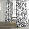 thumbnail image 6 of Ellis Black Printed Cotton Twill Curtain (1 Panel), Ellis Black, 50W X 96L, 6 of 6