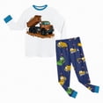 thumbnail image 5 of HCNTES Children's Thermal Underwear Set Drop Shoulder Top Pullover and Soft Pants All-Weather Clothes Loungewear Pajamas Outfit Set for Kids(White,2-3 Years), 5 of 5