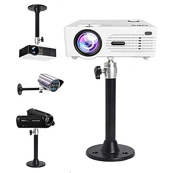2-Be-Best Mini Projector Mount Projector Ceiling Mount Black 7.9 in / 20 cm 360° Adjustable Projectors Wall Mounts Hanger Holder for LED LCD Video Projectors Camera Office Home School