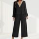 thumbnail image 4 of Conjunto casual de 2 piezas para mujer camisetas acogedoras top y pantalón con cintura elástica traje holgado, 4 of 9