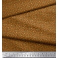 thumbnail image 2 of Soimoi Brown Rayon Crepe Fabric Moroccan Damask Fabric Prints By Yard 46 Inch Wide, 2 of 3