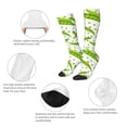 thumbnail image 4 of Knee High Socks for Men and Women, green Peas Althletic Compression Socks, Support Long Tube Socks for Outdoor Sport, Calf Socks, High Stockings for Women Men, 4 of 7