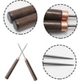 thumbnail image 3 of 2Pcs Scratch Awl Tool, Wooden Handle Slender Awl for Leather Craft Repair, Punching Stitching and Sewing, 3 of 5