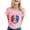 Pink, variant on Conairie Womens 250 Anniversary USA Shirt Letter Print Crew Neck Patriotic 1776-2026 July 4th T-Shirts Casual Short Sleeve Basic Blouses Vacation Clothes Army Green L